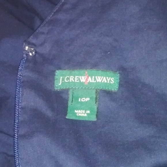 🎈J.Crew Dark Navy Peplum Crop Top Sz 10P - Picture 5 of 6